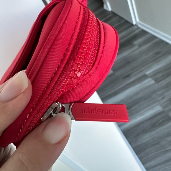 Lululemon Red Crossbody Pouch with Maple Leaf Emboss - Picture 13 of 13